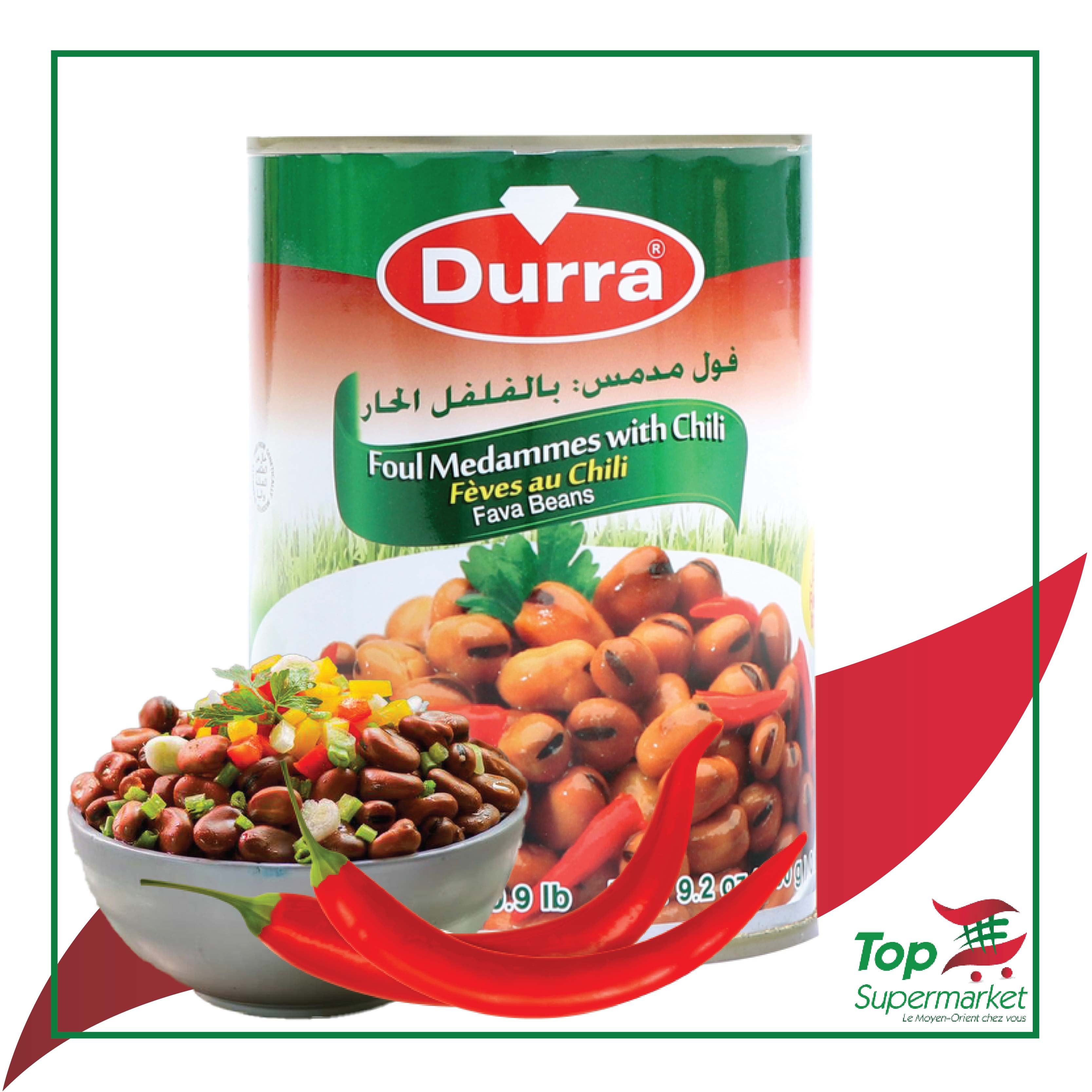 Durra fèves piquantes 400gr